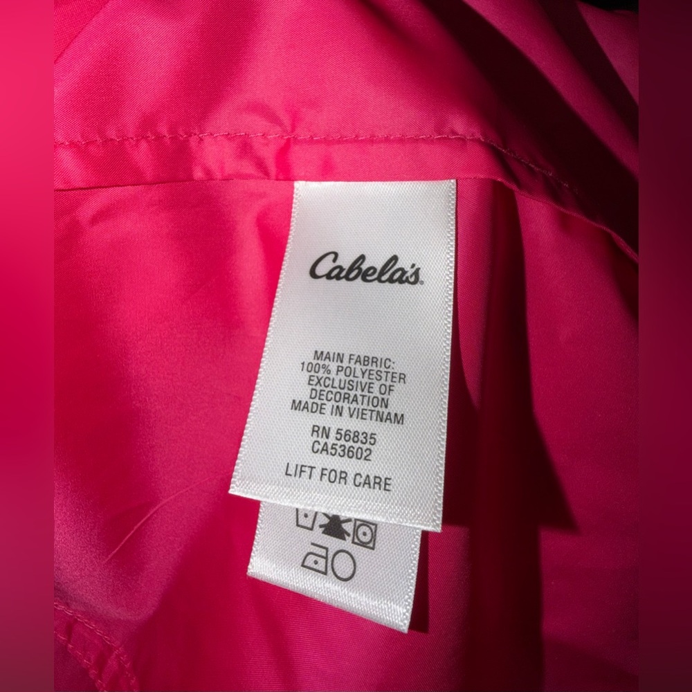 Cabela's Hot Pink Zipper Jacket. SP 30. Size-S/P - Picture 5 of 6